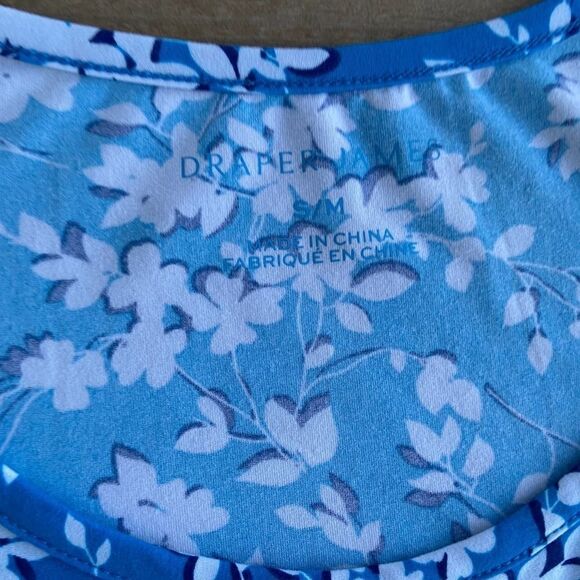 NEW Draper James Ruffle Nightie in Blue Shadow Floral Size S/M - Picture 4 of 5